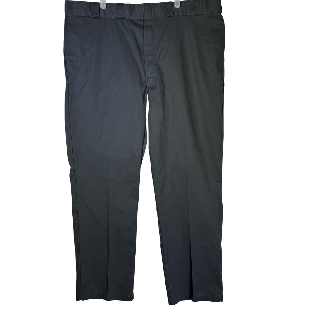 Dickies 874 Pants Mens 46x32 Dark Gray Original Fit Workwear Polyester Blend